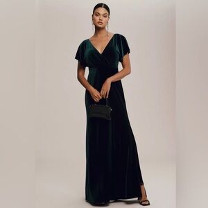 Jenny Yoo Ellis - Green Velvet Size 12